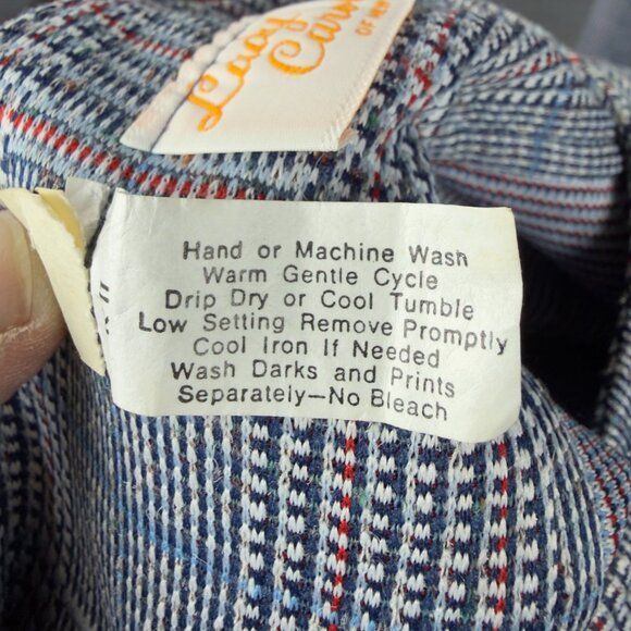 Vintage Lady Carol NY Glen Plaid Wrap Top & Skirt 2PC Set Button Front - Picture 8 of 13